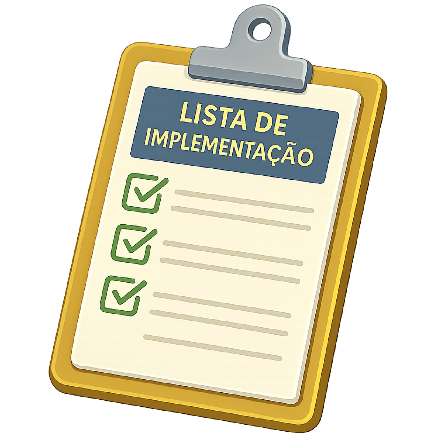 Lista de Implementação